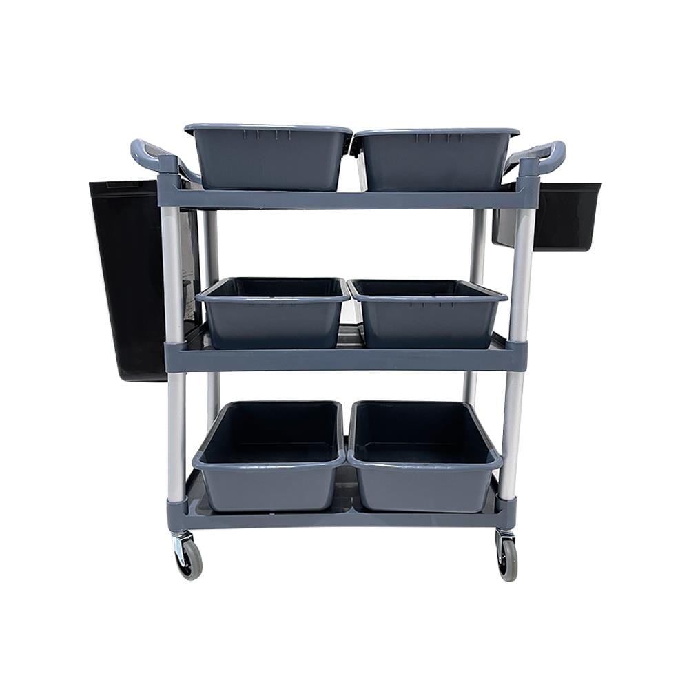 รถเข็น 3 ชั้น STACKO CANTEEN A 102x50x96 ซม. สีเทา