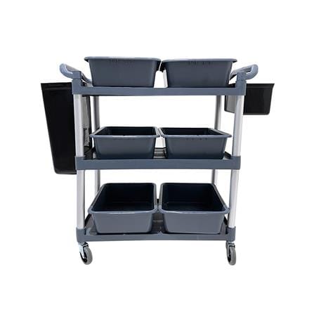 รถเข็น 3 ชั้น STACKO CANTEEN A 102x50x96 ซม. สีเทา_0
