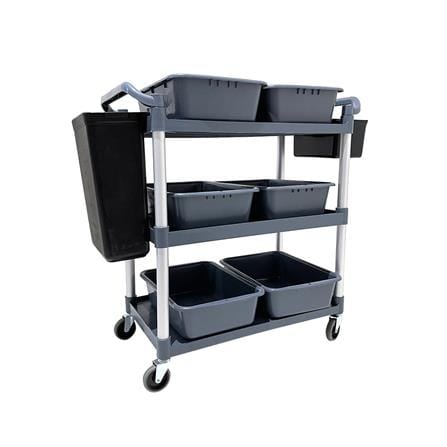 รถเข็น 3 ชั้น STACKO CANTEEN A 102x50x96 ซม. สีเทา_1