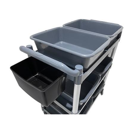 รถเข็น 3 ชั้น STACKO CANTEEN A 102x50x96 ซม. สีเทา_4