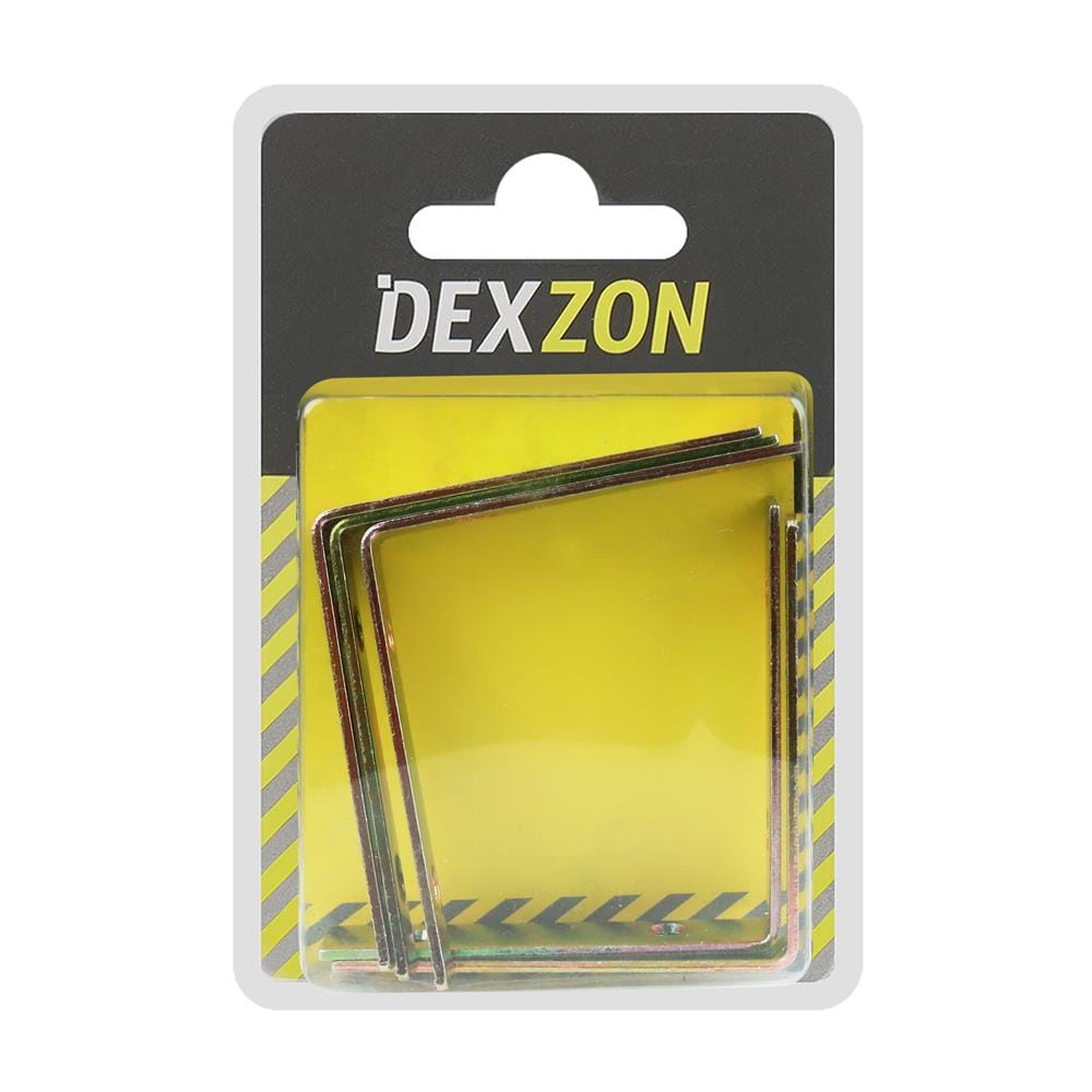 เหล็กฉากตัว L DEXZON SA-1580 15X80 มม. 4 รู แพ็ก 5 ชิ้น