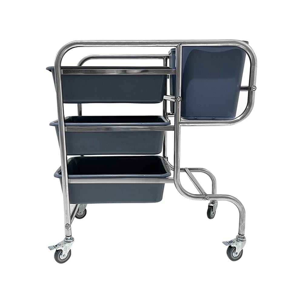 รถเข็น 3 ชั้น STACKO CANTEEN C 85X45.5X90 ซม. สีเทา