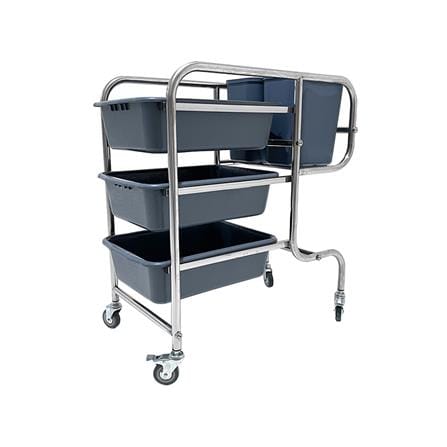 รถเข็น 3 ชั้น STACKO CANTEEN C 85X45.5X90 ซม. สีเทา_1