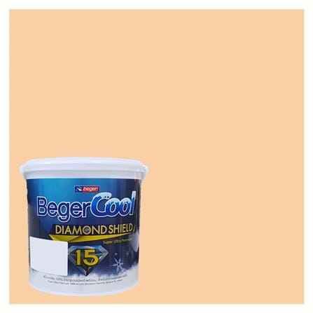 สีน้ำทาภายนอก BEGER COOL DIAMONDSHIELD 15 สี SOFT ORANGE #101-4 กึ่งเงา 9 ลิตร_0