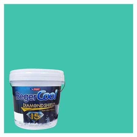 สีน้ำทาภายนอก BEGER COOL DIAMONDSHIELD 15 สี PACIFIC PANORAMA #048-5 กึ่งเงา 9 ลิต_0