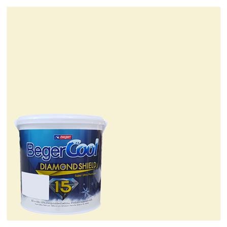 สีน้ำทาภายนอก BEGER COOL DIAMONDSHIELD 15 สี SUNCHINE MIST #088-2 กึ่งเงา 9 ลิตร
