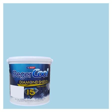 สีน้ำทาภายนอก BEGER COOL DIAMONDSHIELD 15 สี BIKINI BAY #032-3 กึ่งเงา 9 ลิตร_0