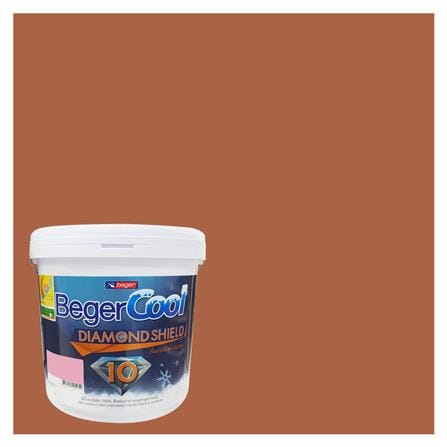 สีน้ำทาภายนอก BEGER COOL DIAMONDSHIELD 10 #105-6 สี MOROCCAN CLAY กึ่งเงา 9 ลิตร_0