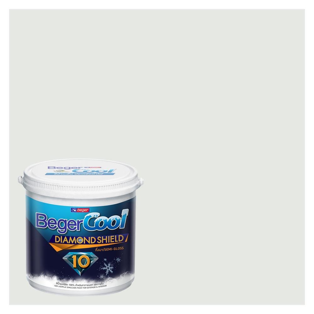 สีน้ำทาภายนอก BEGER COOL DIAMONDSHIELD 10 สี HELIOS #OW-7-2 กึ่งเงา 9 ลิตร