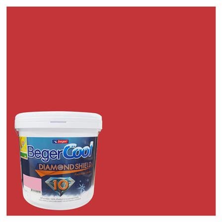 สีน้ำทาภายนอก ชนิดกึ่งเงา BEGER COOL DIAMONDSHIELD 10 115-6 สี SPRING COSMOS 9 ลิตร_0