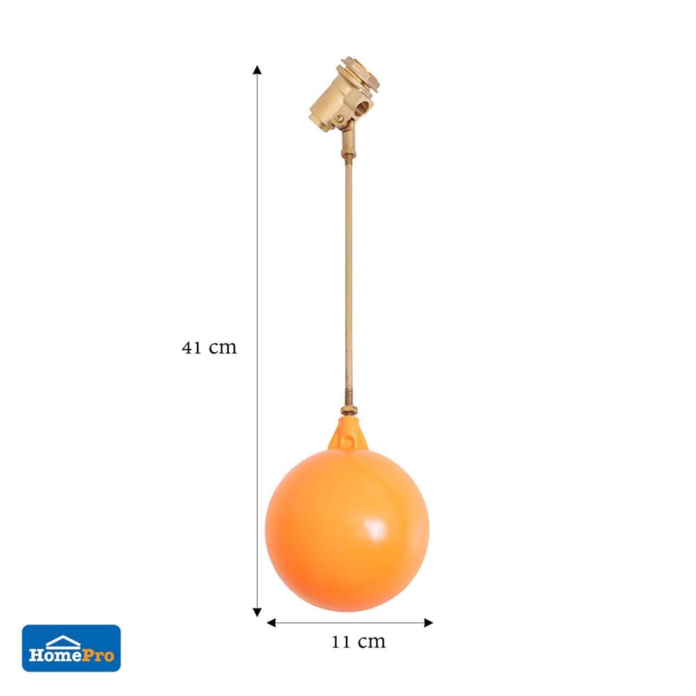 ลูกลอย ECO DEXZON 1/2 นิ้ว สีส้ม