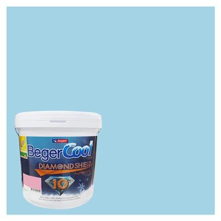 สีน้ำทาภายนอก ชนิดกึ่งเงา BEGER COOL DIAMONDSHIELD 10 034-3 สี CELESTIAL SKY 9 ลิตร_0