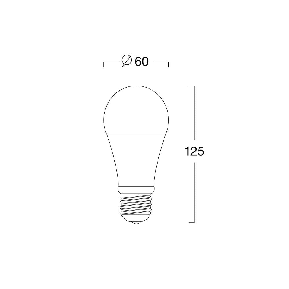 หลอด LED L&E A60 12.5 วัตต์ DAYLIGHT E27