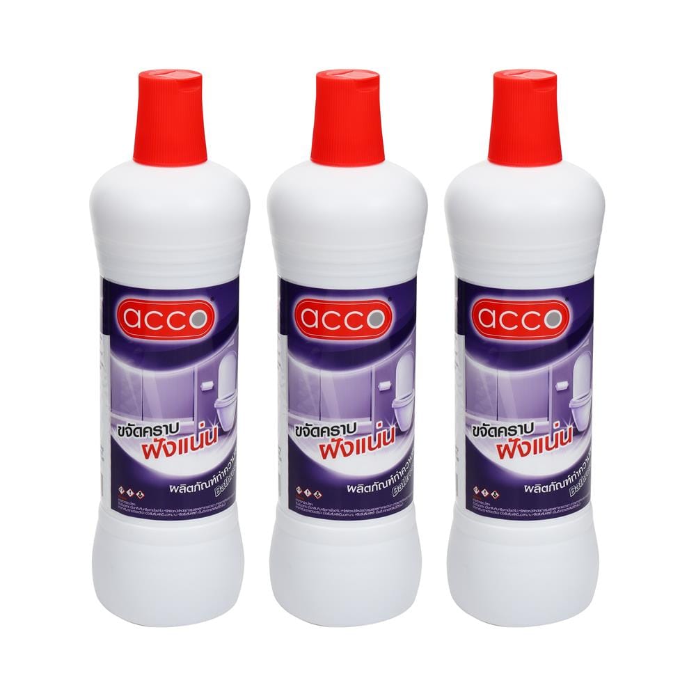 น้ำยาทำความสะอาดห้องน้ำ ACCO 900 มล. แพ็ก 3 ชิ้น