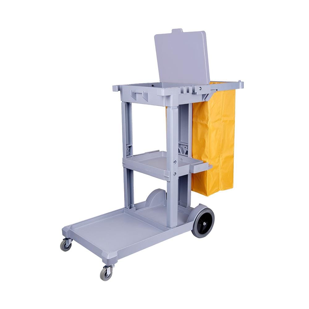 รถเข็นจัดเก็บอุปกรณ์ทำความสะอาด ACCO 119x52x96 ซม. สีเทา