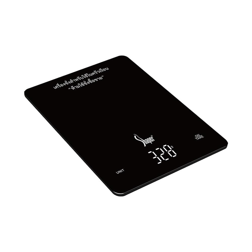 เครื่องชั่งนํ้าหนักดิจิตอล 5 กก. SHAPER KS-0521BK สีดำ