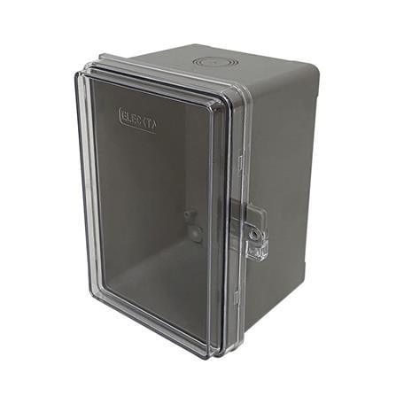 ตู้กันน้ำฝาใส ELECKTA 4x6 นิ้ว สีเทา_1