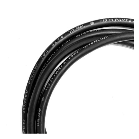หัวปลั๊ก 3 ขากลม พร้อมสาย VCT SOKAWA 3x1 ตร.มม. 10 ม. สีดำ_1
