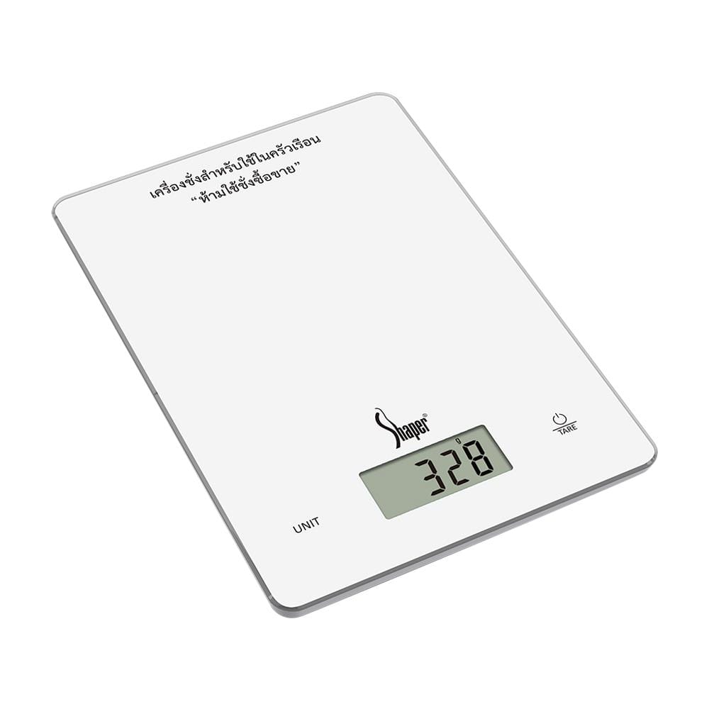 เครื่องชั่งนํ้าหนักดิจิตอล 10 กก. SHAPER KS-1021W สีขาว