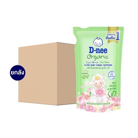น้ำยาซักผ้าเด็ก D-NEE NEWBORN ORGANIC ALOE VERA 530 มล. สีเขียว (12 ชิ้น)_0