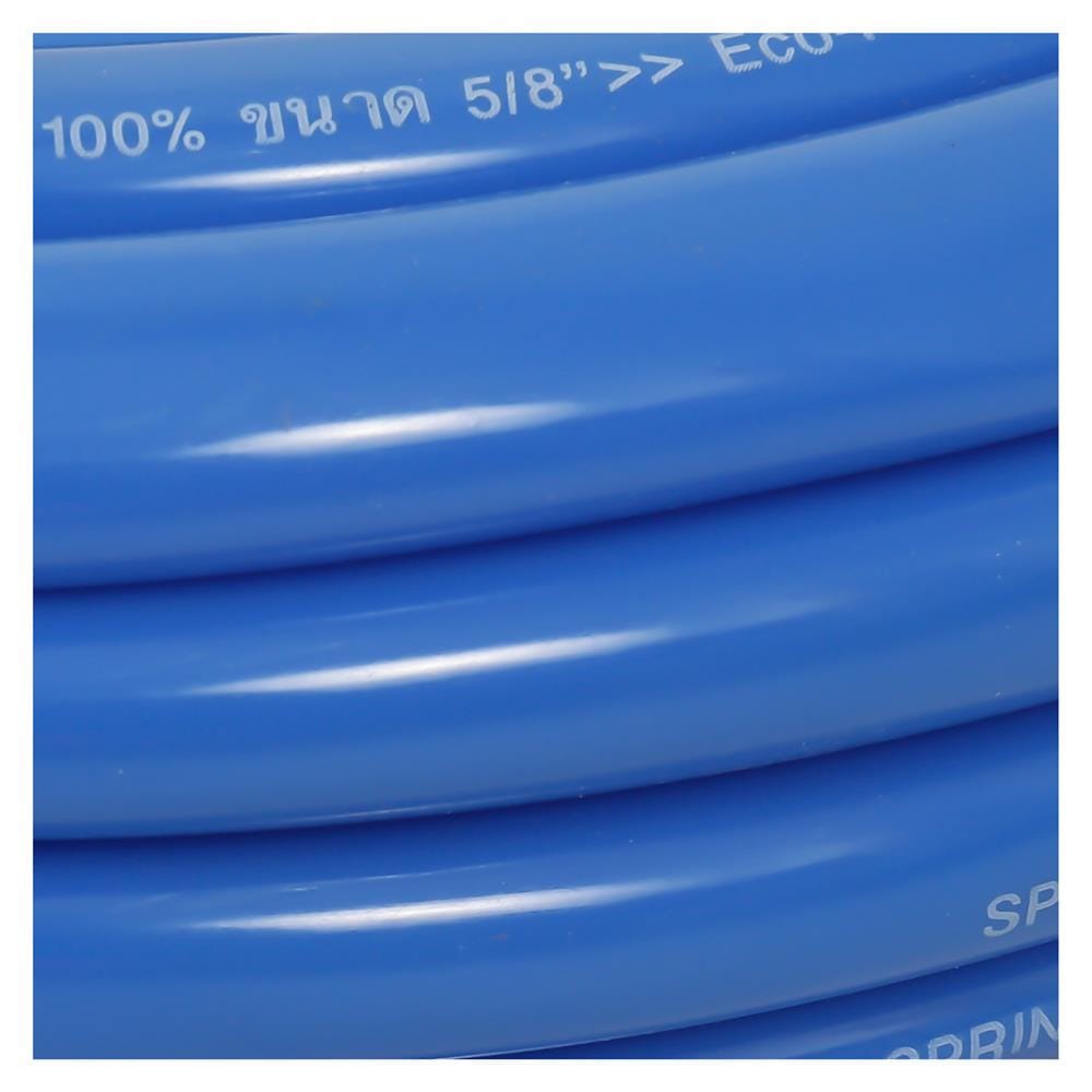 สายยางเด้ง PVC SPRING 5/8 นิ้วx10 ม. สีฟ้า