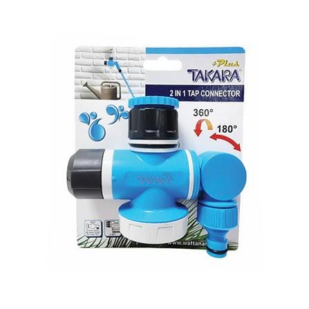 ข้อต่อสวมก๊อก 2 IN 1 เกลียว TAKARA PLUS 1/2X3/4 นิ้ว_2
