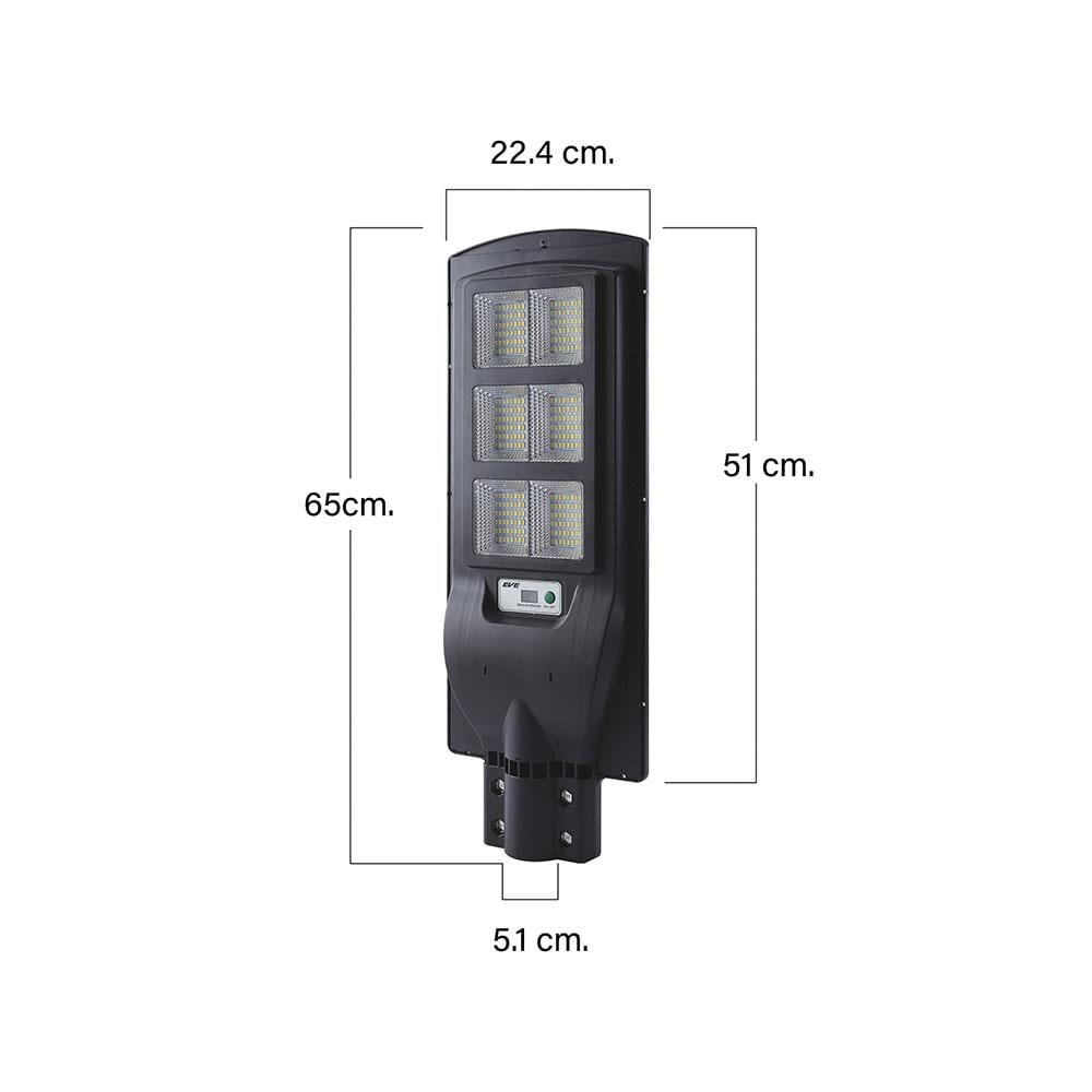 ไฟถนน SOLAR EVE 596412 100 วัตต์ DAYLIGHT/COOLWHITE/WARMWHITE สีดำ