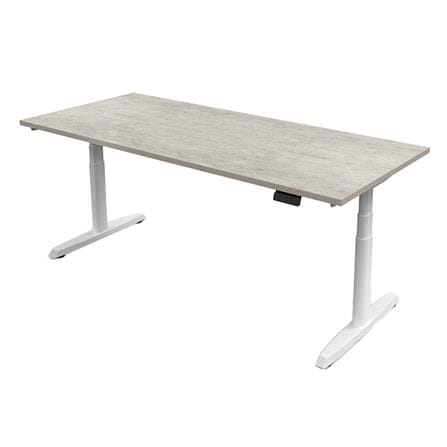 โต๊ะทำงานปรับระดับ ERGOTREND SIT 2 STAND GEN5 150 ซม. สี CONCRETE/ขาว