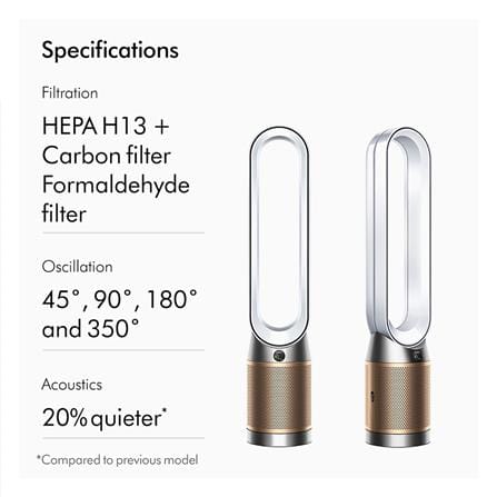 AIR PURIFIER DYSON TP09 PCOOL WHITE/GOLD 27SQ.M_8