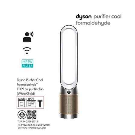 AIR PURIFIER DYSON TP09 PCOOL WHITE/GOLD 27SQ.M_9