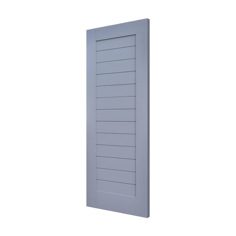 ประตูไม้สน D2D ECO PINE EZERO29 80X200 ซม. สี ROCKY GREY ไม่เจาะลูกบิด