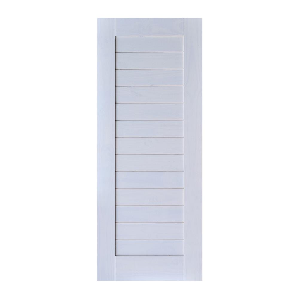 ประตูภายในไม้สน ไม่เจาะลูกบิด D2D 80x200 ซม. สี CLOUD WHITE