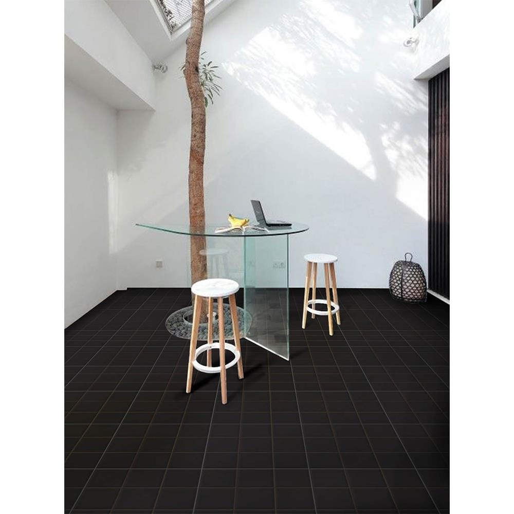 กระเบื้องพื้น 40x40 ซม. CERGRES มาเร่ ดำ A 0.96M2