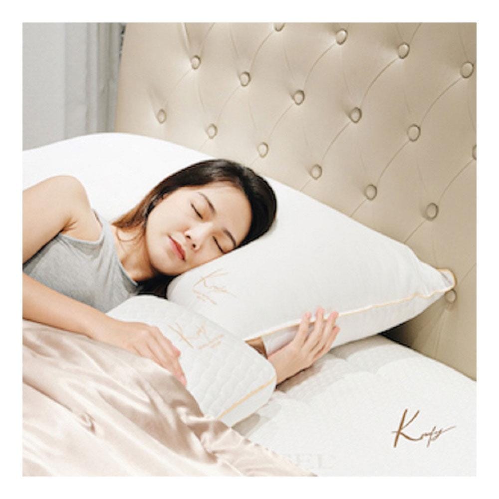 หมอนหนุน ใยสังเคราะห์ KOMFY HOTEL KING FIRM 88x60.9x22 ซม. สีขาว