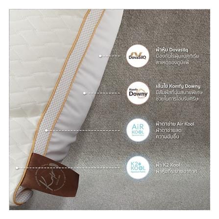 หมอนหนุน ใยสังเคราะห์ KOMFY KOOL HOTEL FIRM 73.6x48.2x15 ซม. สีขาว_2