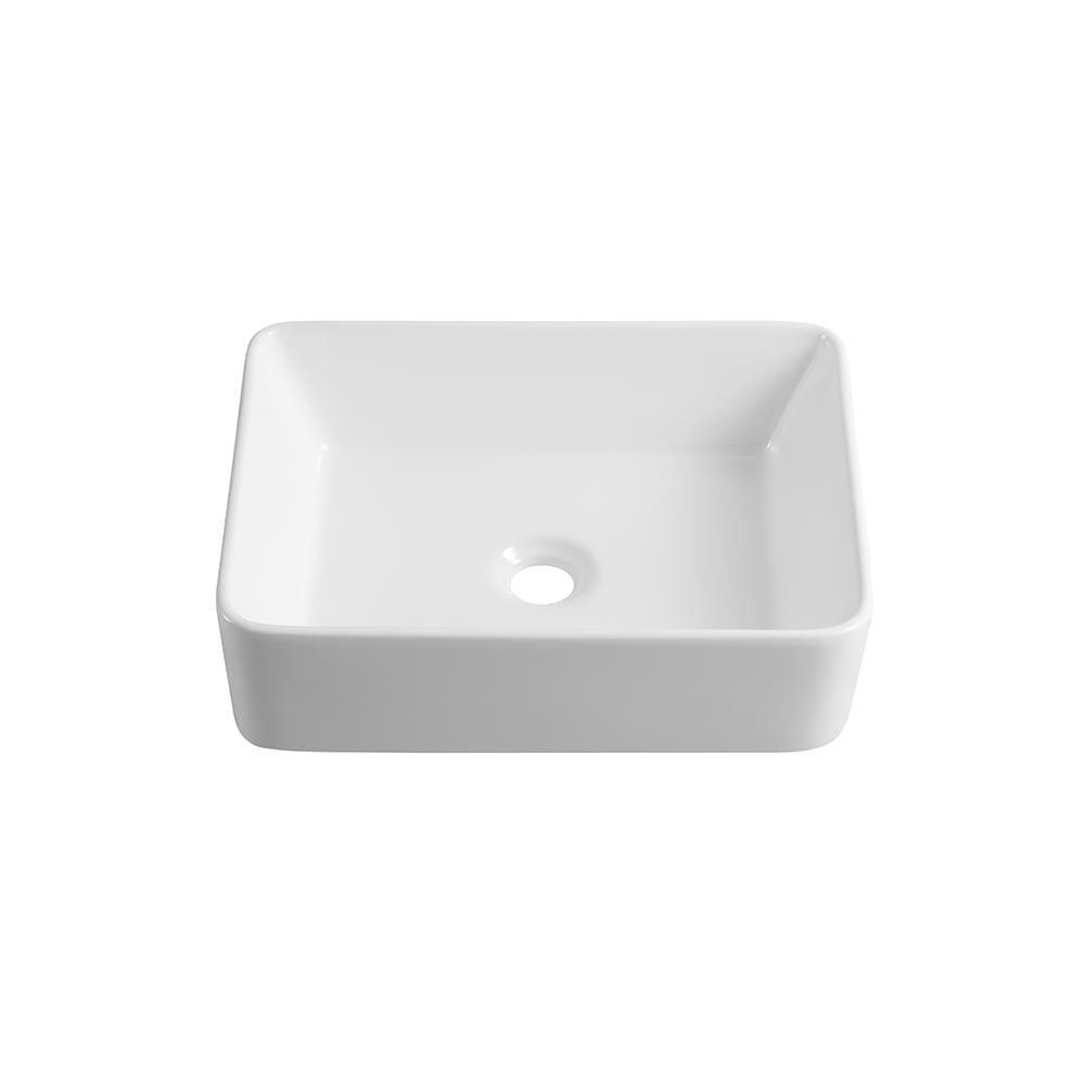 อ่างล้างหน้าวางบน HAFELE 495.60.880 สีขาว