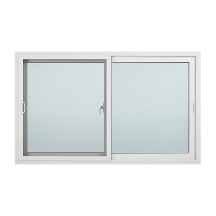หน้าต่างบานเลื่อน ไวนิล S-S มุ้ง WINDSOR 180X110 ซม. สีขาว_1