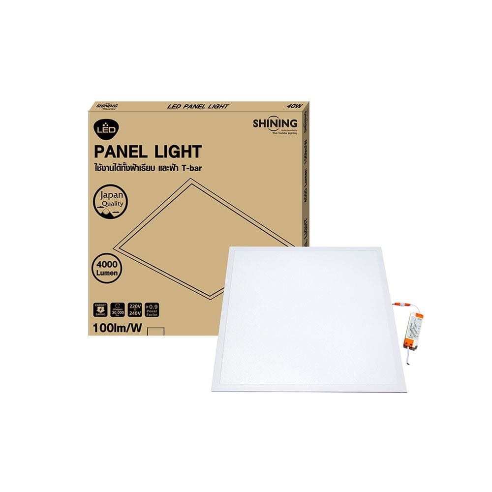 โคมฝังฝ้า LED SHINING PANEL LIGHT PNC 40 วัตต์ DAYLIGHT 60X60 ซม.