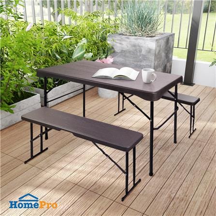 ชุดสนามปิกนิกพับได้ลายไม้ SPRING HDPE_5