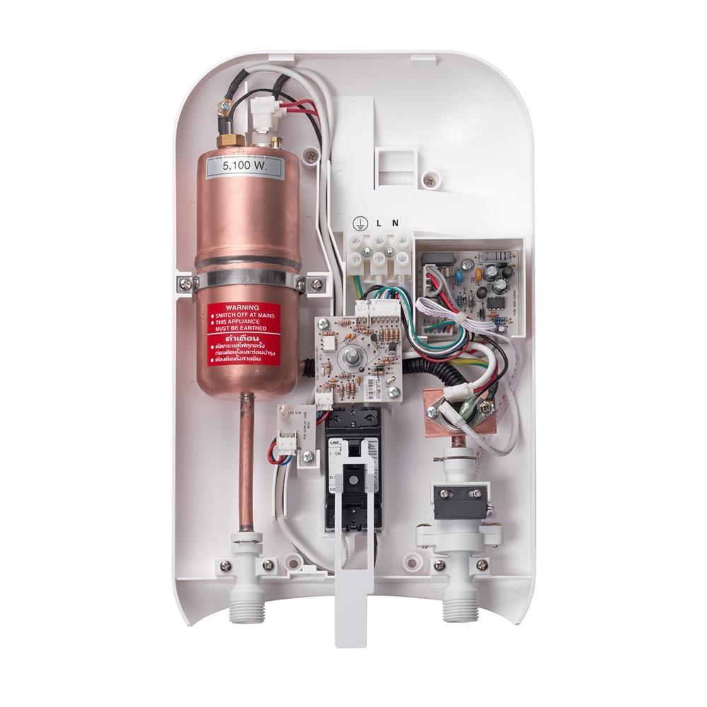 เครื่องทำน้ำอุ่น MEX CODE 5E (RCA) 5100 วัตต์ สีขาว/ทอง