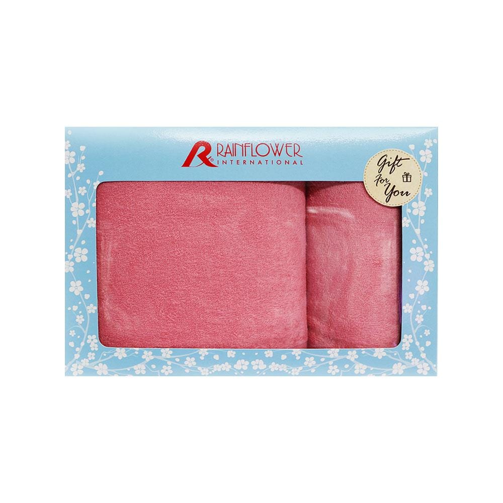 ผ้าขนหนู GIFT SET RAINFLOWER KIMONO สีชมพู แพ็ก 2 ชิ้น