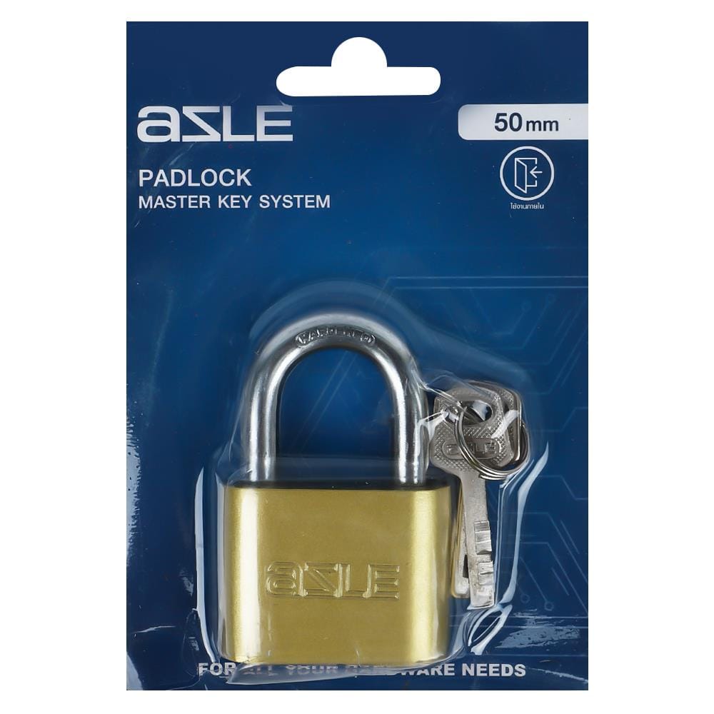 กุญแจลูกปืน AZLE 40 SB 40 มม. สีทองเหลืองขัดเงา
