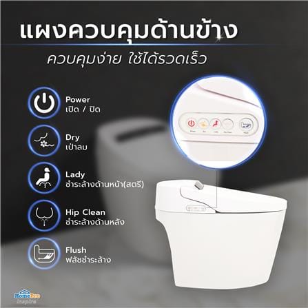 สุขภัณฑ์อัตโนมัติ MOYA PLUS LX-ST007 5 ลิตร สีขาว_9