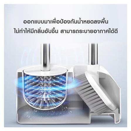 ชุดแปรงล้างสุขภัณฑ์พร้อมฐาน 2 IN 1 ACCO NAMI สีขาว_11