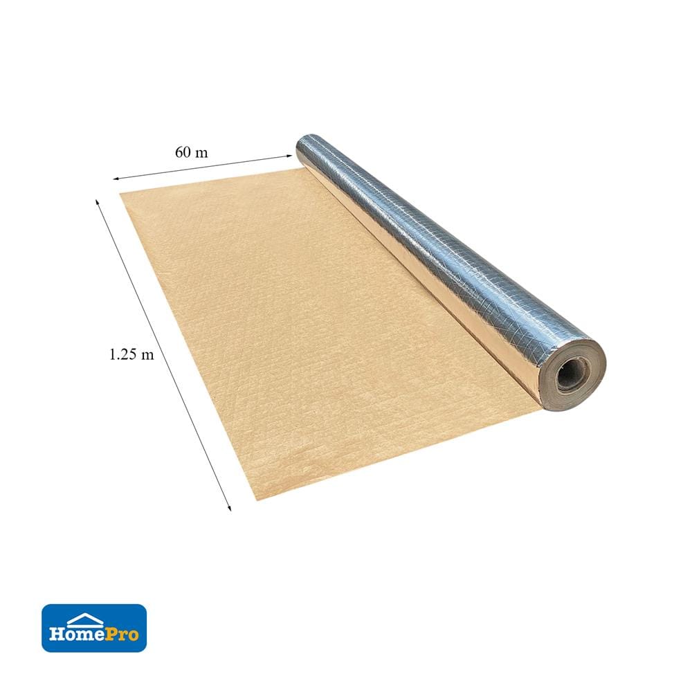 แผ่นสะท้อนความร้อน SUNSHIELD STD 1.25X60 เมตร 1 ด้าน