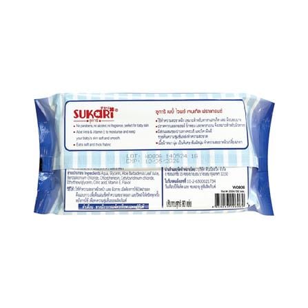 ผ้าเช็ดทำความสะอาด SUKARI BABY CLEAN GENTLE 80 แผ่น_2