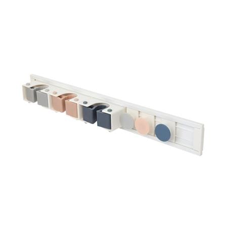 ที่เก็บอุปกรณ์ทำความสะอาดติดผนัง ACCO PASTEL6 สีชมพู/ฟ้า/เทา_1