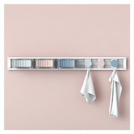 ที่เก็บอุปกรณ์ทำความสะอาดติดผนัง ACCO PASTEL6 สีชมพู/ฟ้า/เทา_3