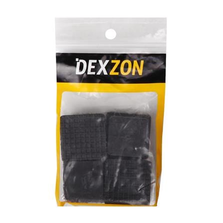 ยางรองขาโต๊ะเหลี่ยมสวมใน DEXZON 1-1/4 นิ้ว แพ็ก 4 ชิ้น_1
