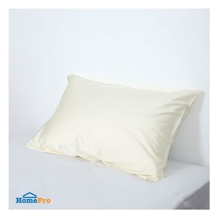 ปลอกหมอนหนุน HOME LIVING STYLE COTTON SATEEN สีครีม แพ็ก 2 ชิ้น_5
